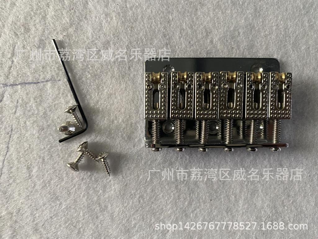 Premium Children's Electric Guitar Accessories: 65mm Roller Saddle Bridge Tailpiece in Silver, Black, Gold.