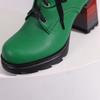 Korte damehøye hæler høst og vinter nye tykkhælede korte støvletter i britisk stil i stor størrelse