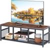 VECELO TV TV Low TV Width 100 X Depth 40 X Height 45 Compatible with Comes with Open Stylish Imported from Stand, Board, Board, Stand, Brown/Black,