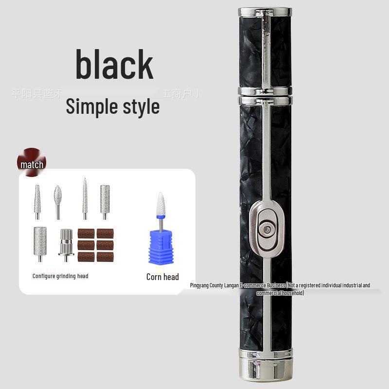 Portable Rechargeable Nail Grinder & Manicure Set for Polishing, Dead Skin Removal, and Nail Repair