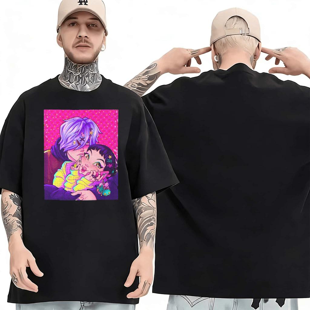 Kpop Demon Hunters Oversized TShirt 2026 Summer Mens Womens Luxury Fashion Pure Cotton Oversized Tshirt Street Wear Y2K