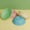 Household Wheat Straw Plastic Round Bowl Rice Bowls, Children's Anti-drop Soup Bowls and Rice Bowls, Dining Tableware