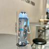 New Transparent Cartoon-Patterned Water Cup with High Aesthetic Value, Large Capacity Space Cup, Perfect for Summer Fitness And