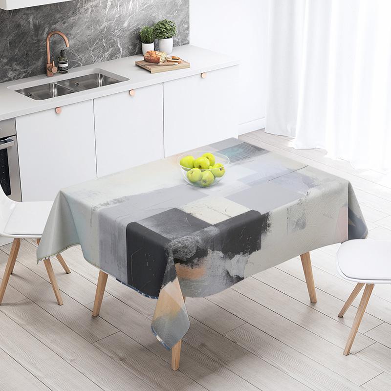 Nordische Minimalistische Geometrische Tischdecke 140X200Cm Maschinenwaschbar Ins Style Esstischdecke Haushalt Wohnzimmer Dekorativ