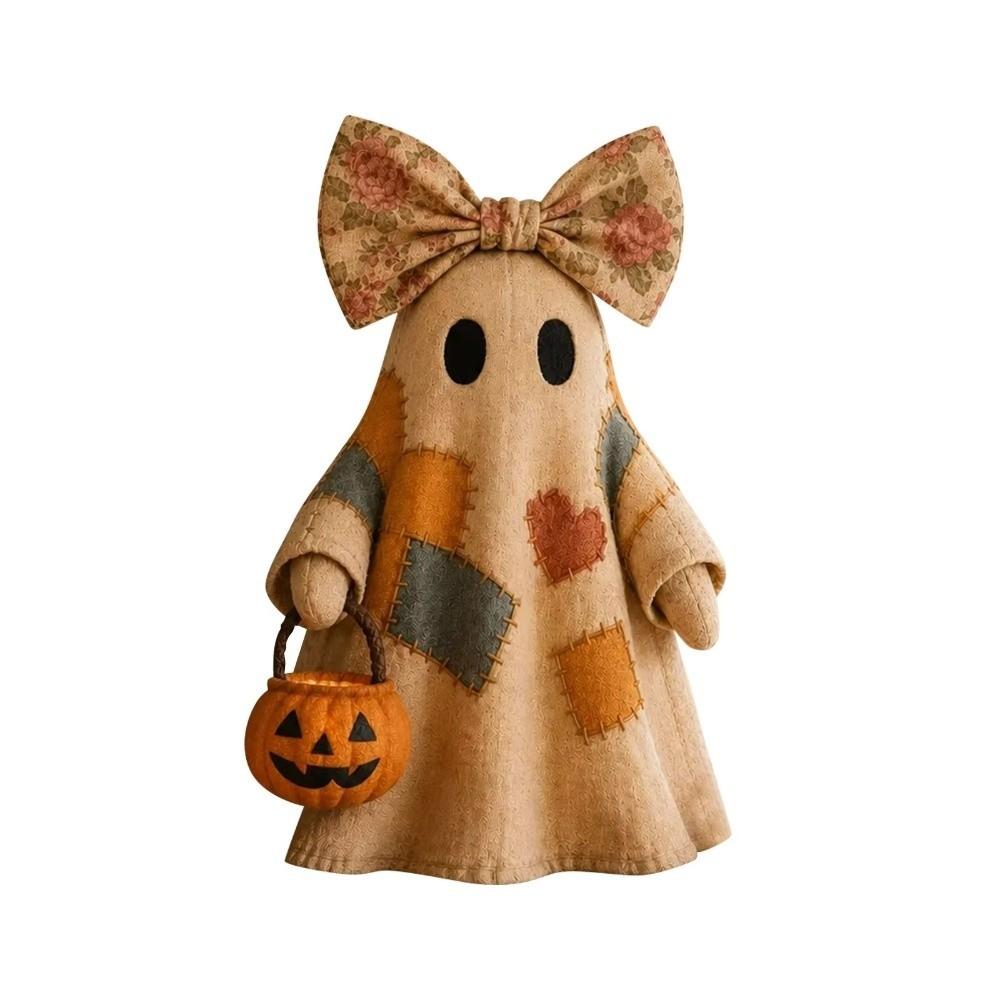 Warm LED Light Halloween Light Up Ghost Figurine Halloween Decoration