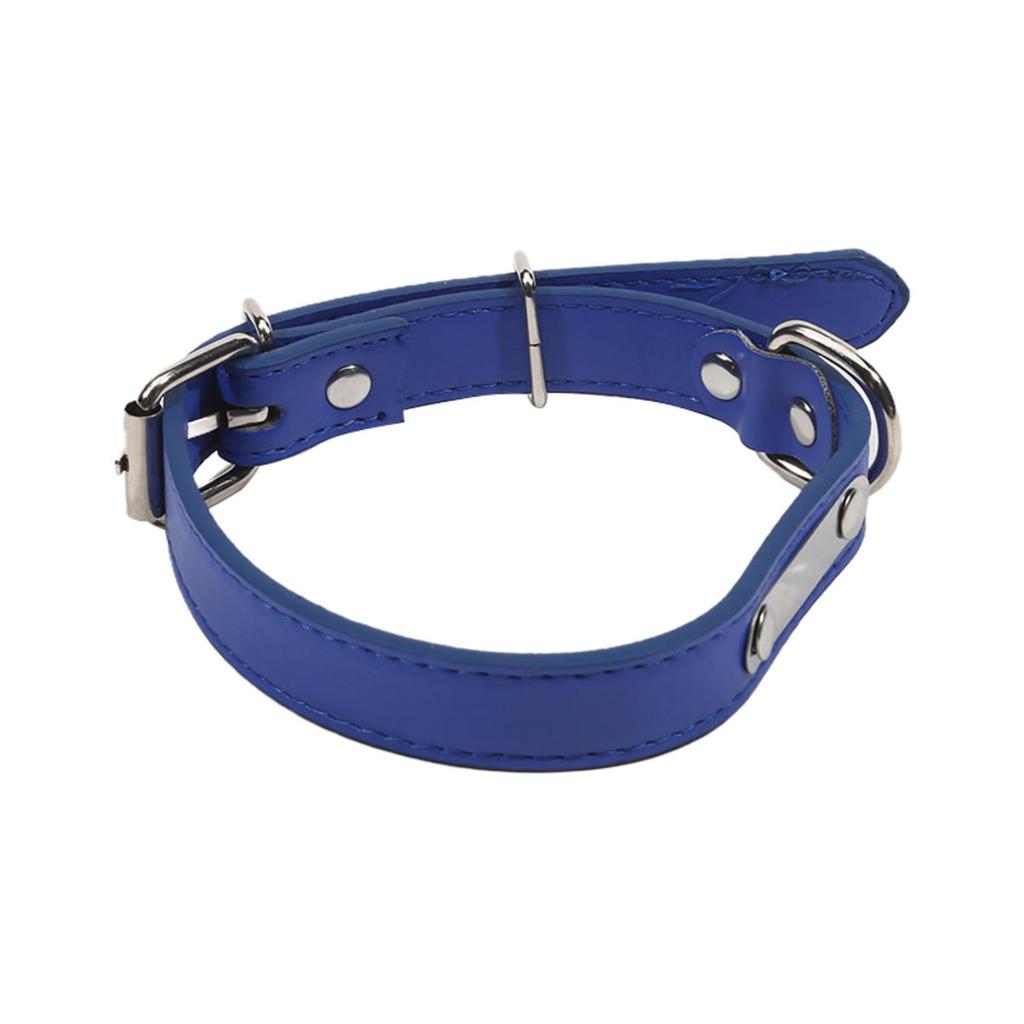 Dog Collar Adjustable Anti-lost Solid PU Puppy Kitten Collar Necklace For Small Medium Large Dogs Puppys Cats Pet Supplies