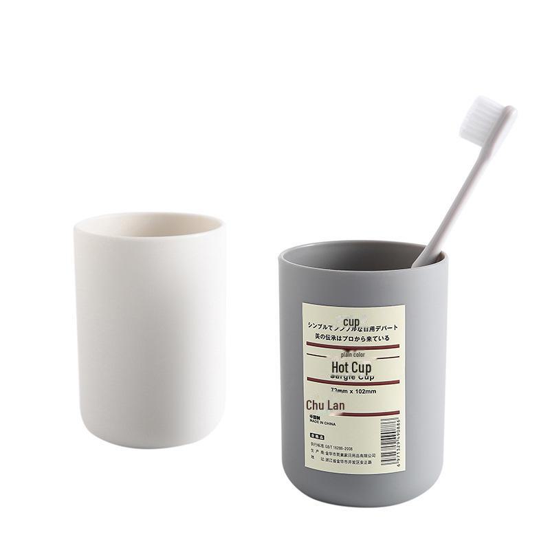 Japanese Creative Plastic Toothbrush and Mouthwash Cup for Couples and Students