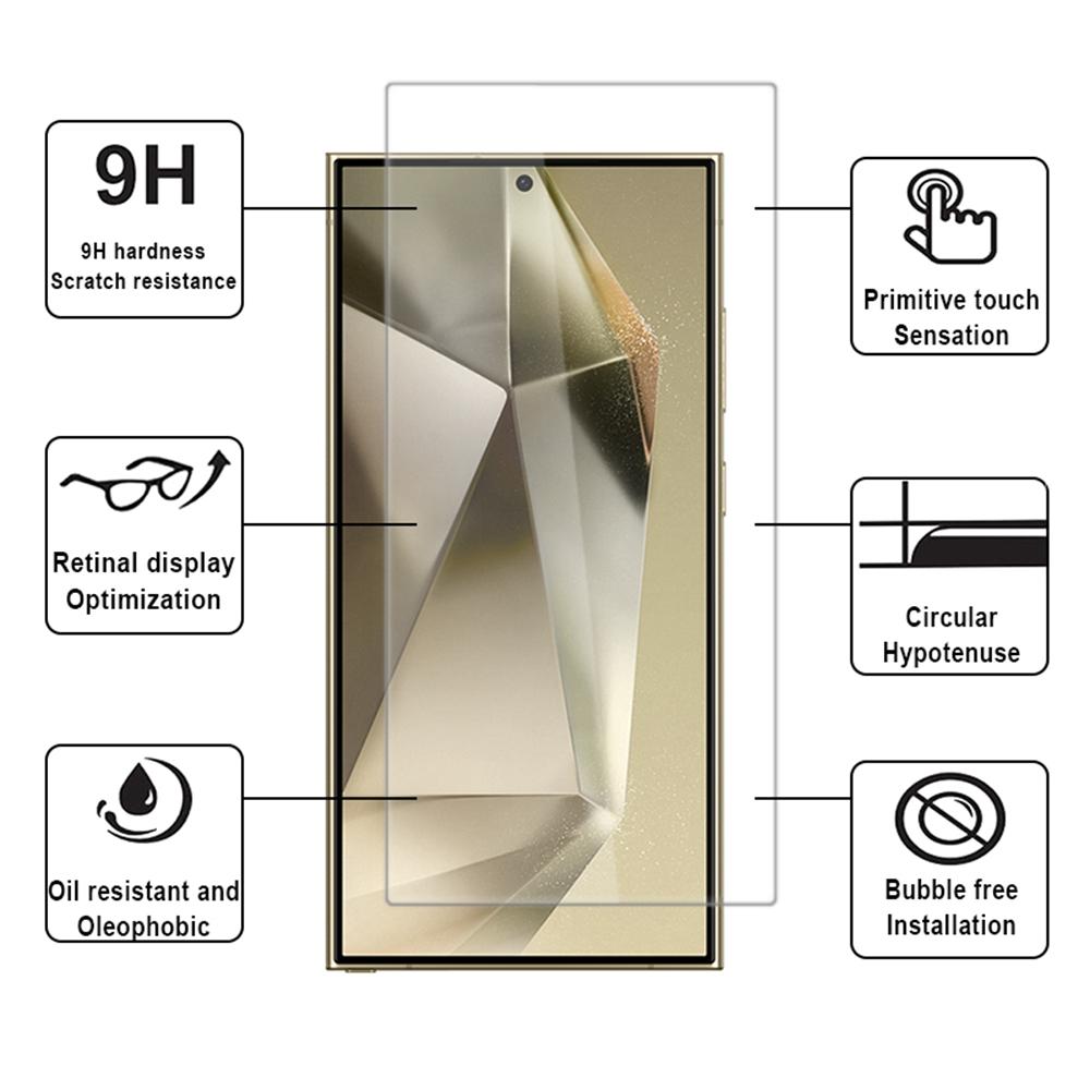 

10Pcs For Samsung Galaxy S25 Ultra High Aluminum-Silicon Glass Film 0.33mm 2.5D (Fingerprint Unlock) Type A