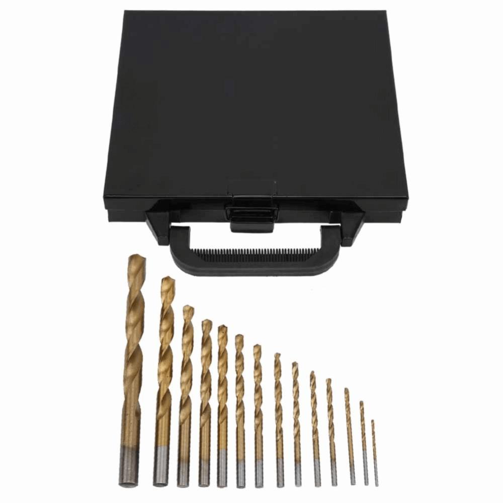 99pcs Round Shank Twist Drill Bit Set 135° Point Angle Jobber Drill Bits Stainless Steel