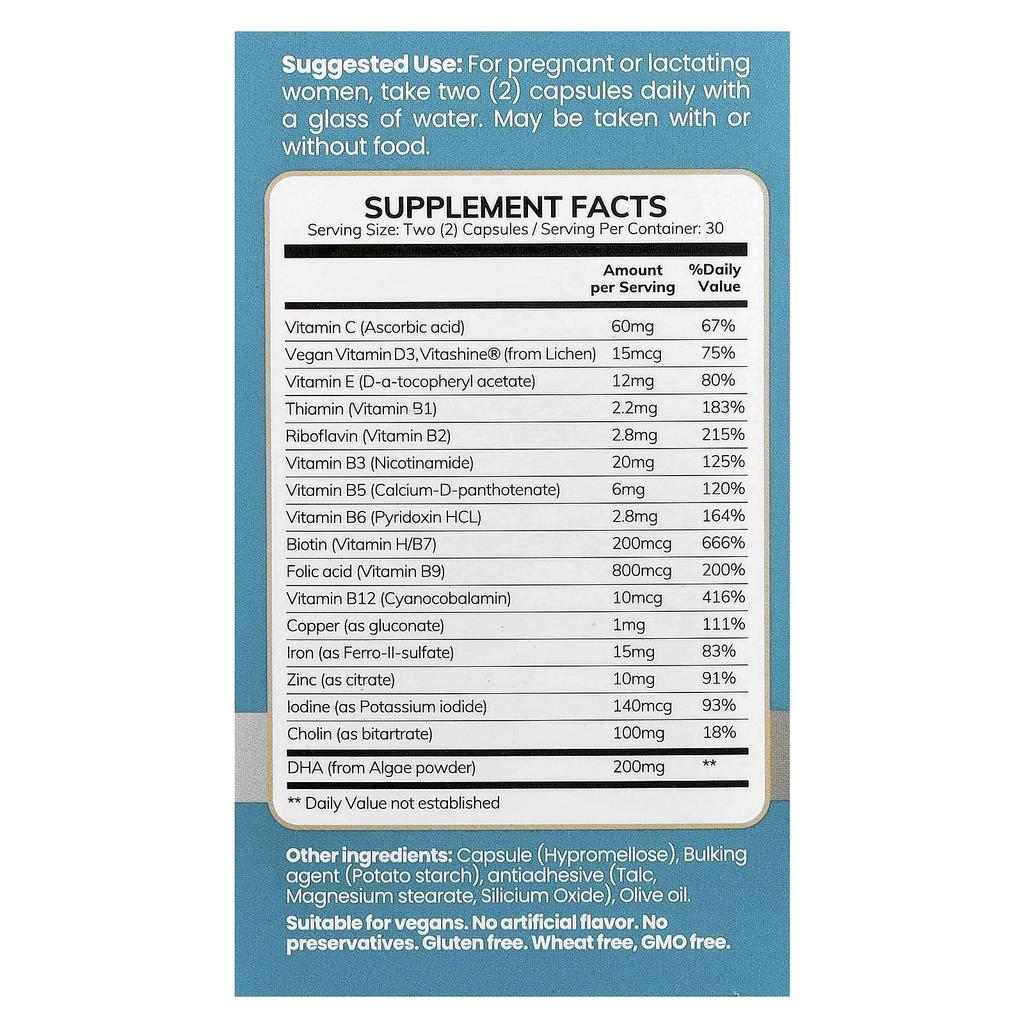 Prenatal, 60 Veggie Capsules