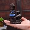 CraftIndia Meditating Monk Buddha Smoke Backflow Cone