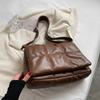 Luxusní designová kabelka Totes s velkou kapacitou z umělé kůže, crossbody kabelka, dámská značka, jednobarevná prošívaná taška přes rameno