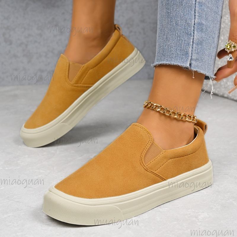 Platform Loafers Women's Spring Autumn New Versatile Fashion Casual Shoes Slip on Flats Plus Size 36-43 Comfortable Footwear