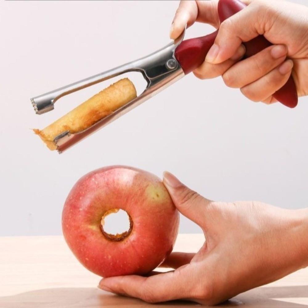 Edelstahl Obstentkerner Multifunktional Langlebiger Griff Kernentferner Werkzeug Tragbar Obstschneider Lebensmittelzubereitung