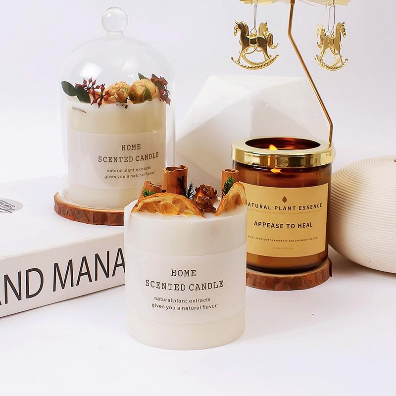 Forest Dry Flower Scented Candle Floral Candle Ornaments Handmade Soy Wax Home Fragrance Gift Gift Box