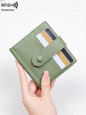 Modische RFID Damen- und Herren-Kreditkartenetuis PU-Leder Ultradünnes Kartenetui Visitenkartenhalter Damen Kleine Geldbörse