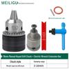 Electric Hammer Drill & Ratchet Wrench with Self-Locking Metal Chuck (0.8-16mm) and Air Impact Conversion Chuck