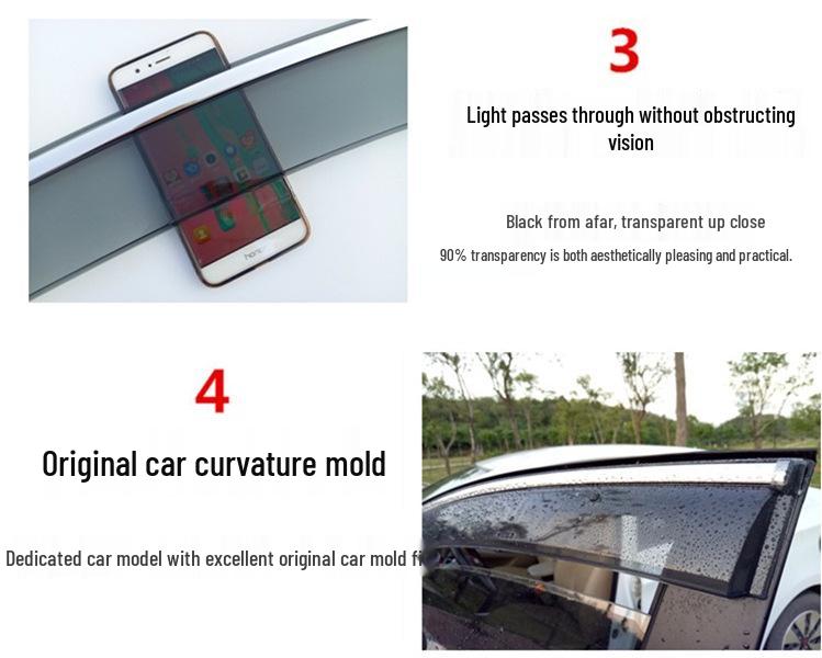 Сумісні з Geely Emgrand Дефлектори вікон та козирки для моделей GS, EV Binyue GL, Boyue PRO, Vision X6, Geometry A та Xingyue