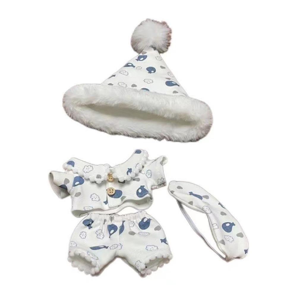 Plush Patch Stuffed Doll Plush Suit Pajama Set Plush Toys Clothes  Girl Gift