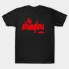 Men Black Print T-shirt The Stranglers No-Cut Transfer Paper Print Cotton Tshirt