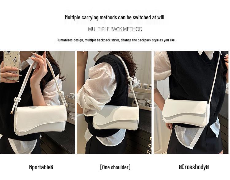 Sac à rabat bandoulière polyvalent pour femmes, nouveau style: Sac à main carré compact et élégant pour le travail et les déplacements