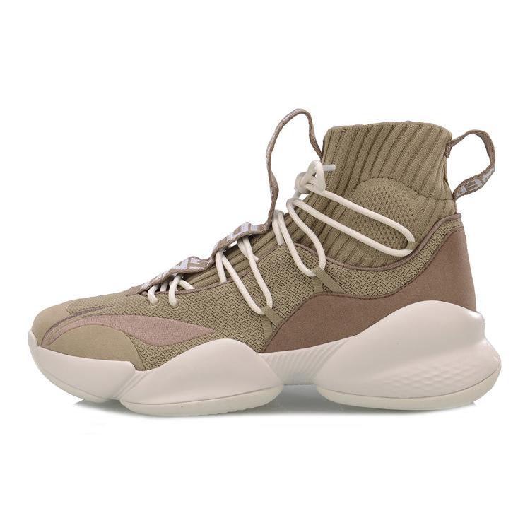 

New LiNing Power 5 PLAYOFF High Top Basketball Shoes Men s Taupe ABAP023-5 43