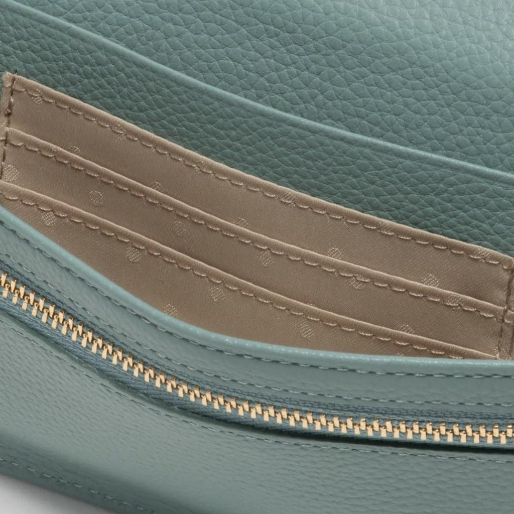 U by Ungaro Sylvie Women's Bifold Long Wallet, Water-Repellent Leather, Thin, Color-Combo Design (UULW5AT2)