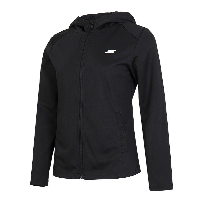 Skechers Comfortable Breathable Casual Jacket Women jackets Black P224W163-03K8 XS