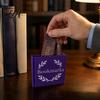Bookmark Holder for Reading Enthusiasts Book Shape Pen Holder, Retro Literary Style Organizer, Durable Desktop Office PLA Stationery Storage