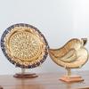 Solid Wood Plate Stand & Porcelain Holder Display Rack for Ornaments, Puer Tea Cakes