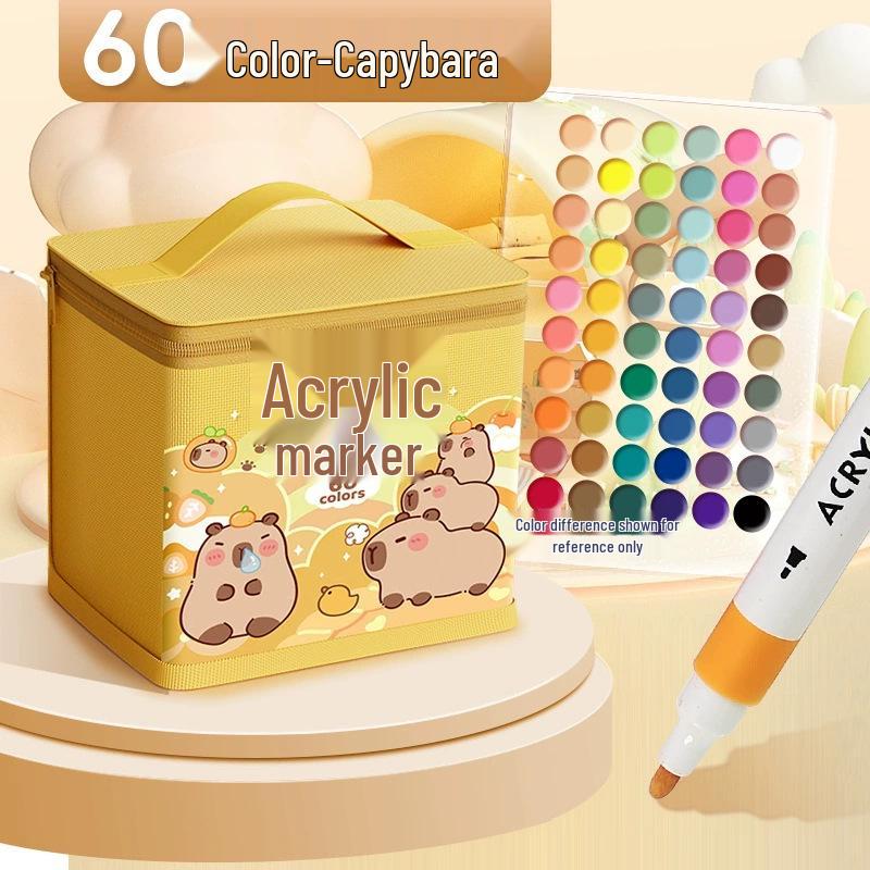 Acrylic Marker - Washable, Non-Bleed, Quick-Drying, Layerable, Waterproof Pen for Art & School.