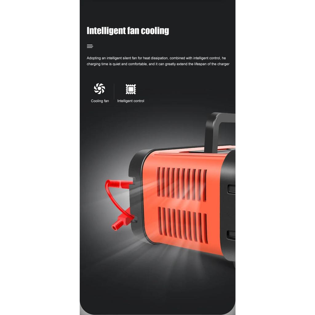 7-Segment 10A/5A/6A Car Motorcycle Charger 12V/24V Smart Charger Lithium AGM GEL Lead-Acid LiFePO4 Battery Charger for Car