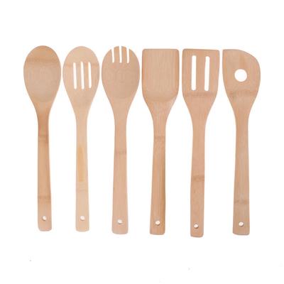 Bamboo Wood Kitchen Tools Spoons Spatula Wooden Cooking Mixing Utensils Tools