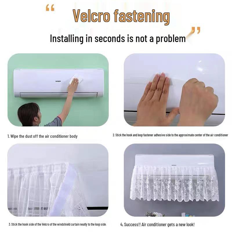 Universal AC Wind Deflector for Wall-Mounted Units