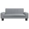 Dog Bed Light Grey 70 X 45 X 30 Cm Fabric