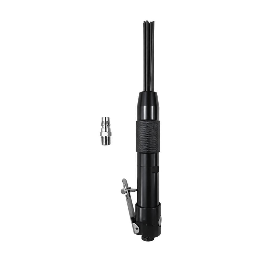 Pneumatic Pin Scaler Textured Grip with Air Fitting LeverStyle Trigger for Metalworkers,