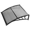 Awnings for Door Entrance, 38 X 40 In, Exterior Front Door Window Awnings with Drainage & ABS Bracket, Rain Snow Sun Protection, Overhang