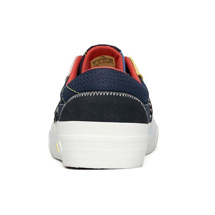 Anta Aohang Canvas Suede All-Terrain Skateboard Shoes Men Sneakers Black Blue Red 112228015-8