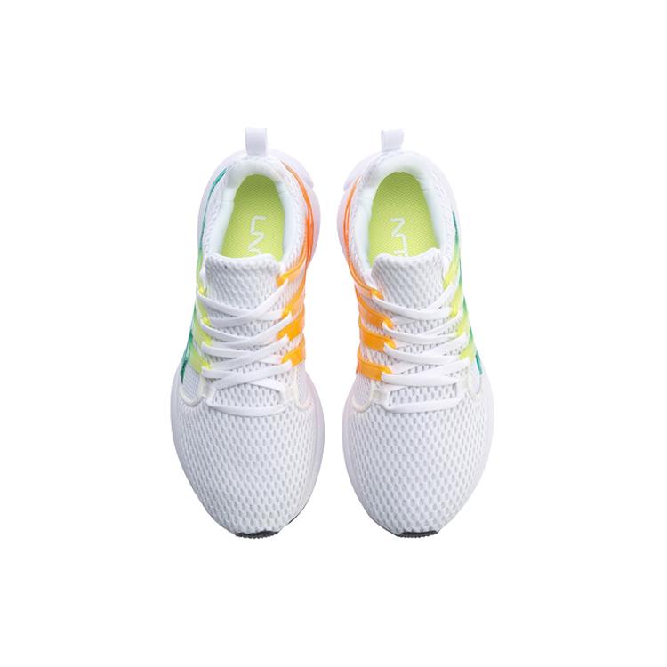 Li Ning Crazy Run X Cushioning Breathable Low top Running Shoes Women's Standard White ARHP054-2