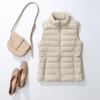 2025 Women's Lightweight Slim Fit Fashion Down Vest - Thin White Duck Down Jacket