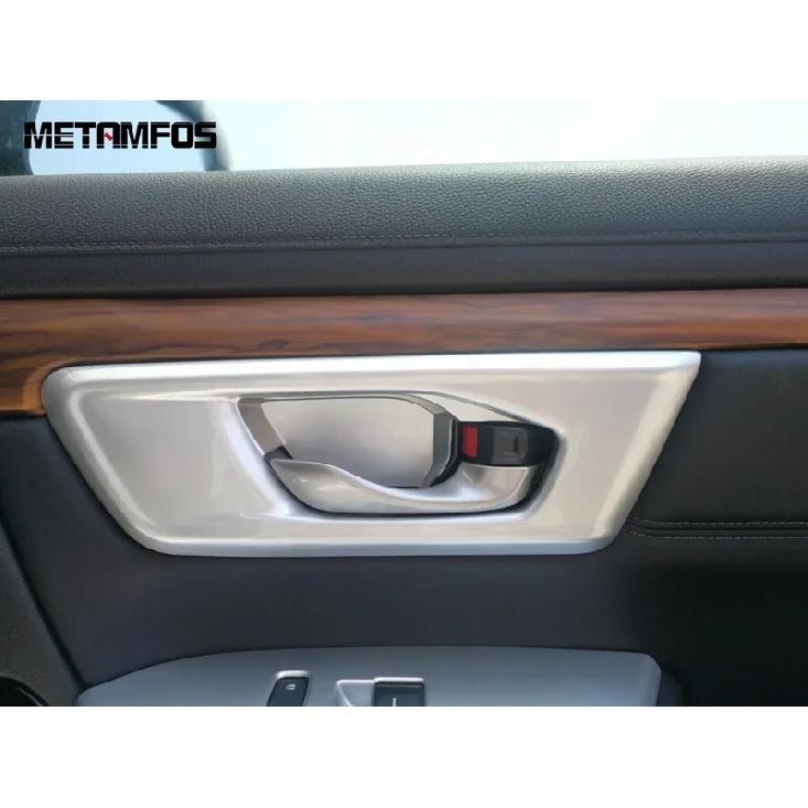 For Honda CR-V CRV 2017     Matte ide Door Handle Bowl Panel Cover Trim Decoration Frame Interior Accessories