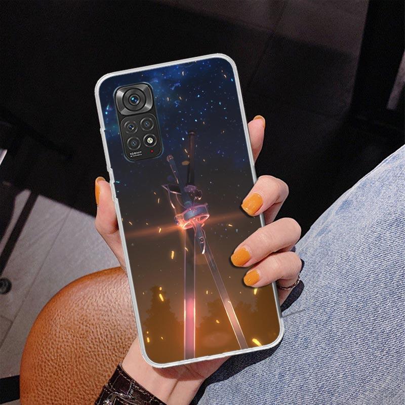 Sword Art Online Anime Handyhülle für Handyhülle für Xiaomi Redmi Note 15 14 14S 13 Pro Plus 12 12S 11S 11E 10S 10 11T 5G Einzigartig