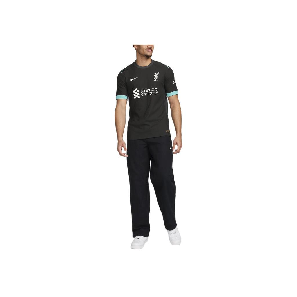 Nike Liverpool Dri-FIT ADV SS24 F.C. Maglia da calcio a maniche corte da uomo con logo Fashion Series Away, nera, FN8761-322