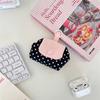 Cute Earphone Bag Plaid Mini Makeup Bag Multifunctional Floral Organizer Bags  Student