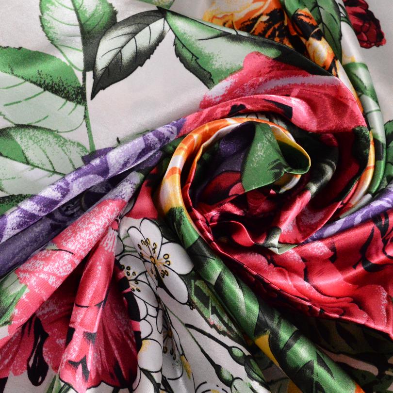 [BYSIFA] Ladies Khaki Square Scarves Wraps 90*90cm Muslim Women Headscarves Spring Autumn All-match Female Neck Scarf Silk Scarf