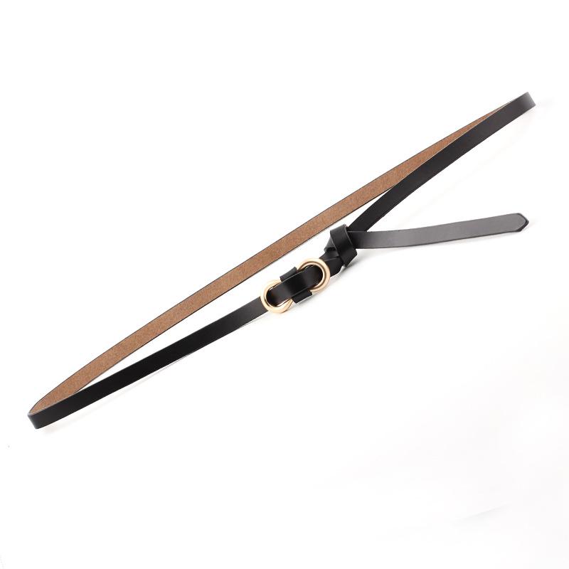 

Тонкий пояс для женского платья, джинсов, завязанный декоративный студенческий пояс для женщин Tide Length 105-115 Width 1.0 чёрный