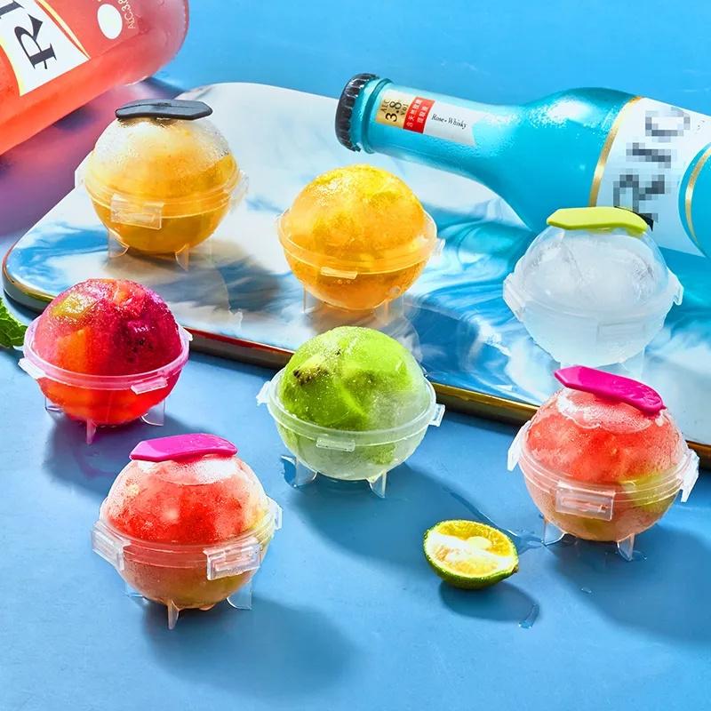 Fruits Cube Tray Freeze Mould Jelly Pudding Silicone Colorful Ice Ball