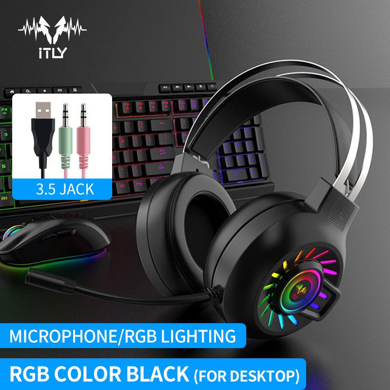 Yidianling H200 Luminous Head-mounted Gaming Headset with Noise Cancelling & Deep Bass