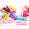 25pz Mini Clip Foto Legno Colorato Naturale Molletta Carta Memo Molletta Vestiti Legno Fai da Te Cancelleria Natale Festa di Matrimonio Decorazione Casa