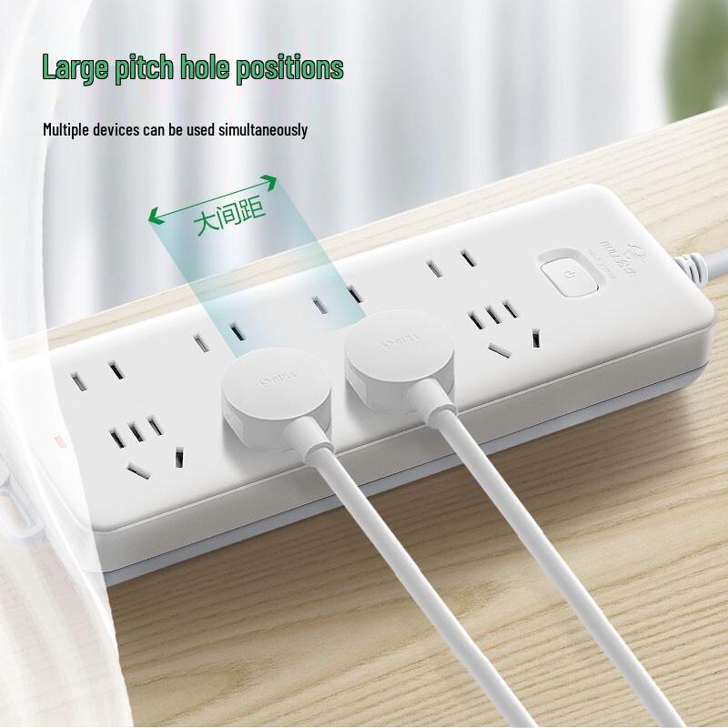 BULL GN-403 8-Outlet Power Strip with Master Switch CN plug (adapter included)